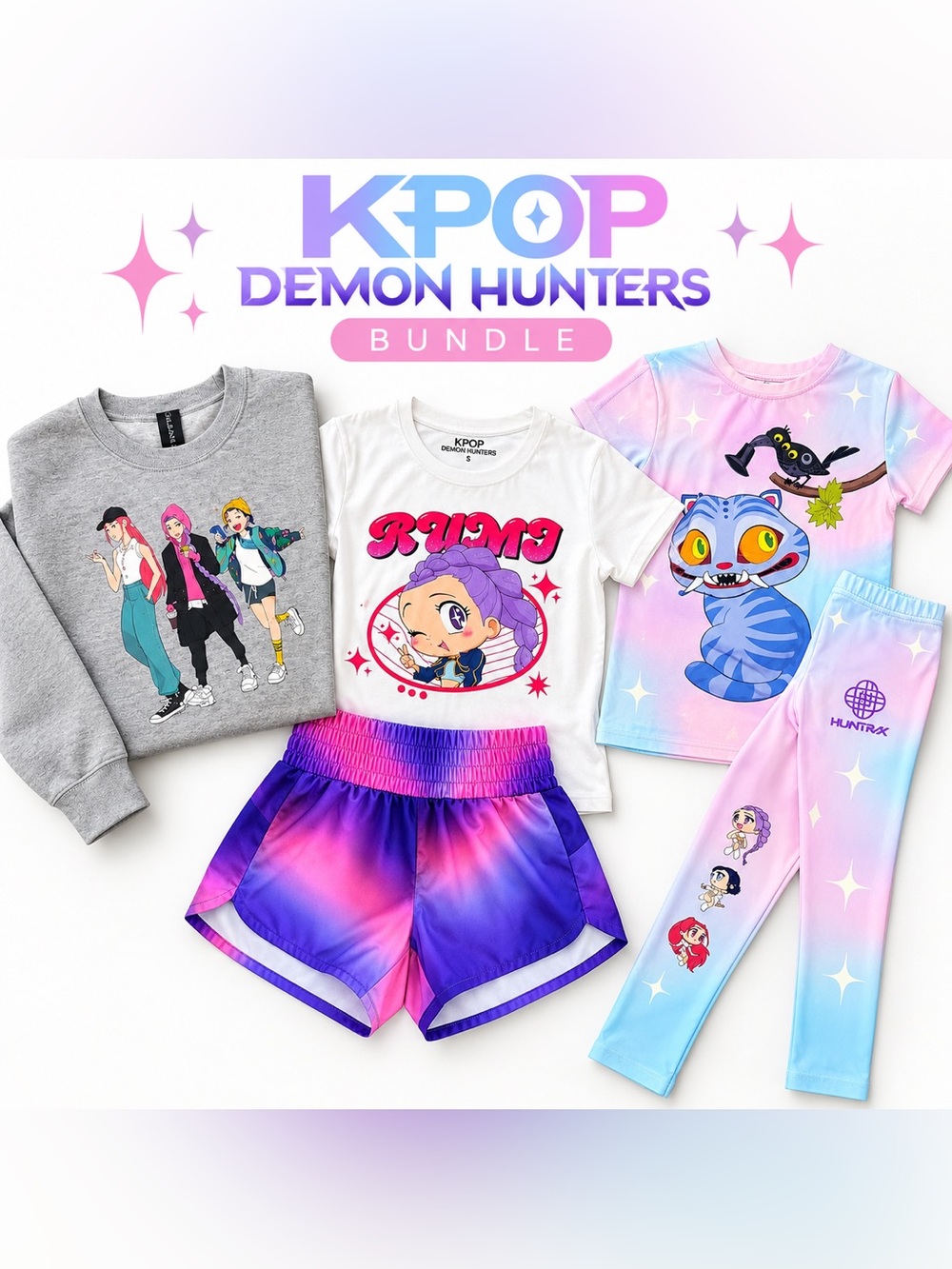 Girls KPop Demon Hunters Bundle - Size S / 8